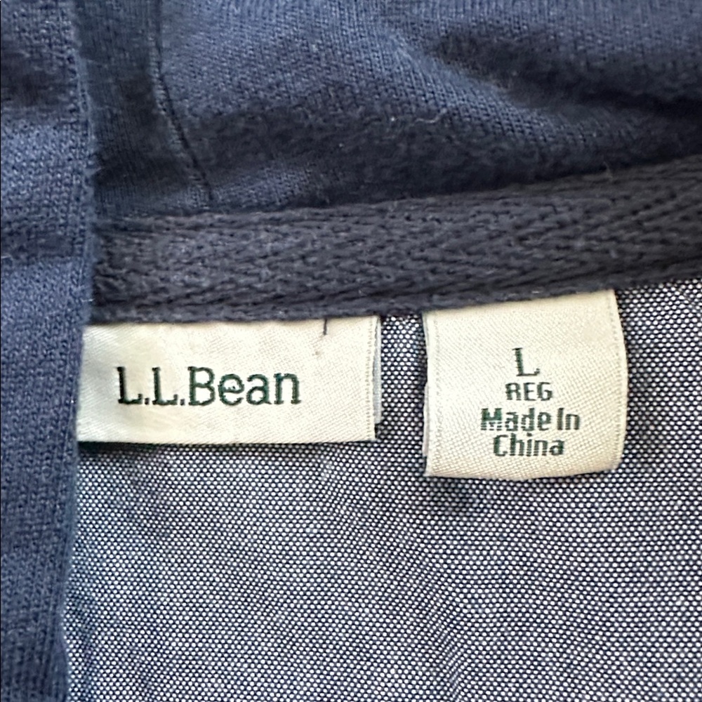 LL bean 1/4 button hooded shirt - Picture 4 of 6